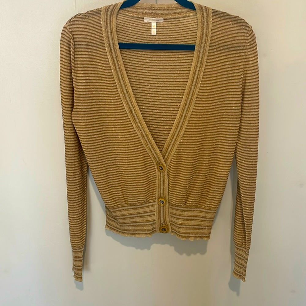 Escada gold cardigan